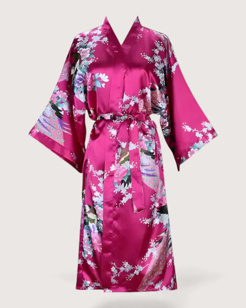 Robe kimono rose - Ayaka