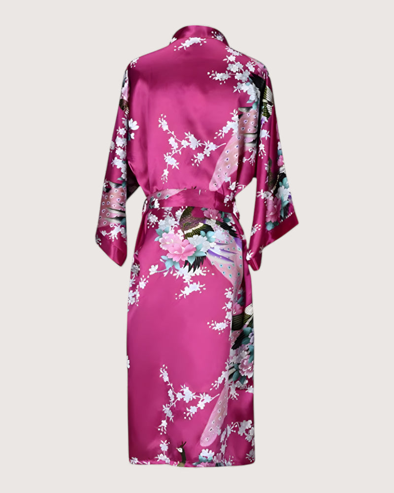 robe kimono rose - Ayaka