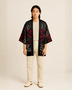 veste kimono noir - Kuroji