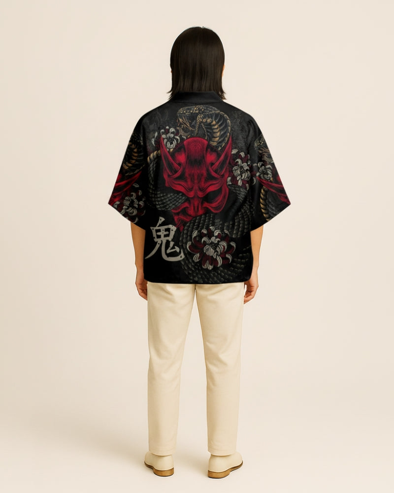 veste kimono noir - Kuroji