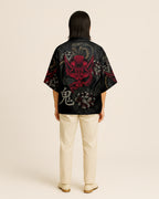 veste kimono noir - Kuroji