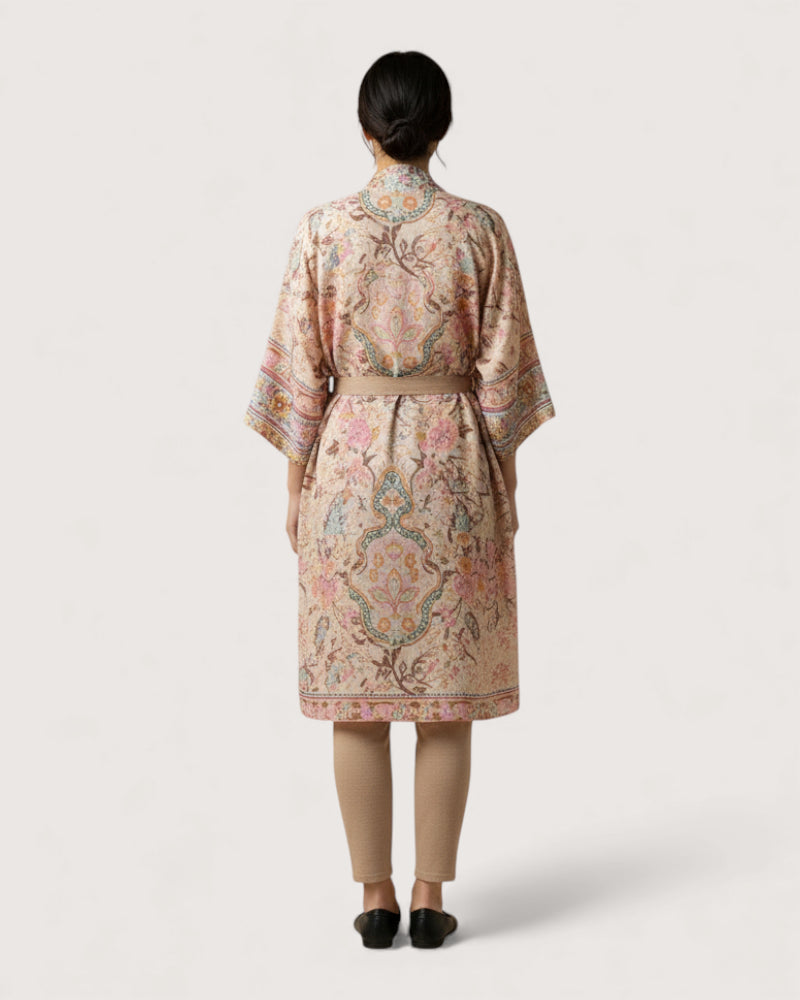 kimono imprimé à fleurs - Sumire