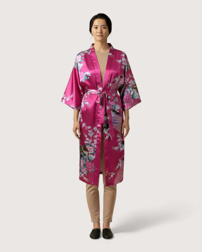 robe kimono rose - Ayaka