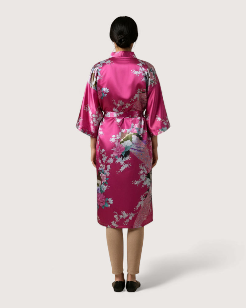 robe kimono rose - Ayaka