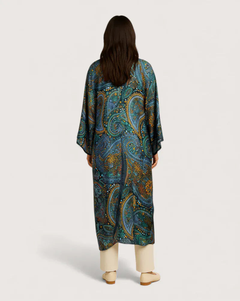 Robe kimono bleu - Aoi