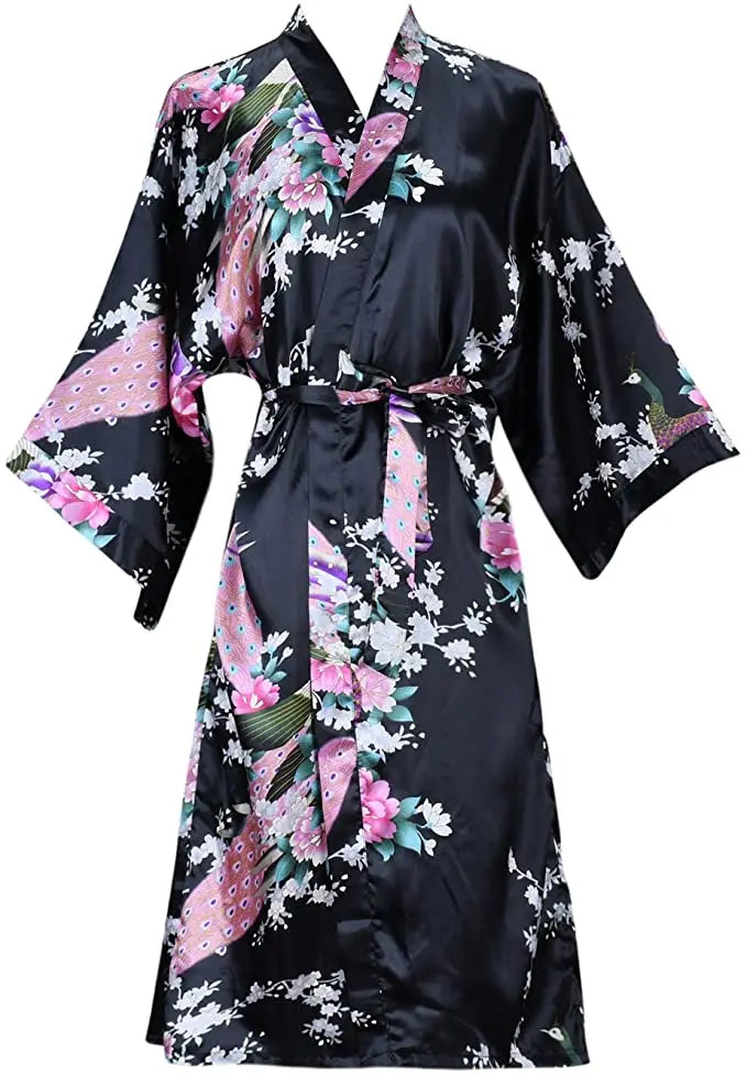Kimono long satin - Miyu