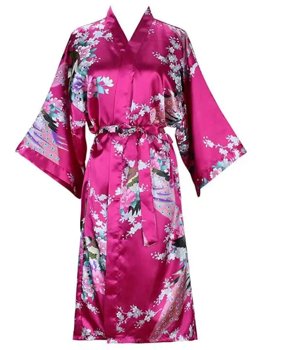 robe kimono rose - Ayaka