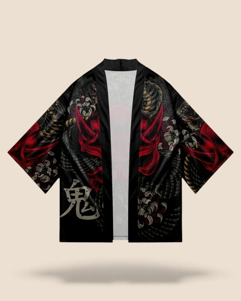 veste kimono noir - Kuroji