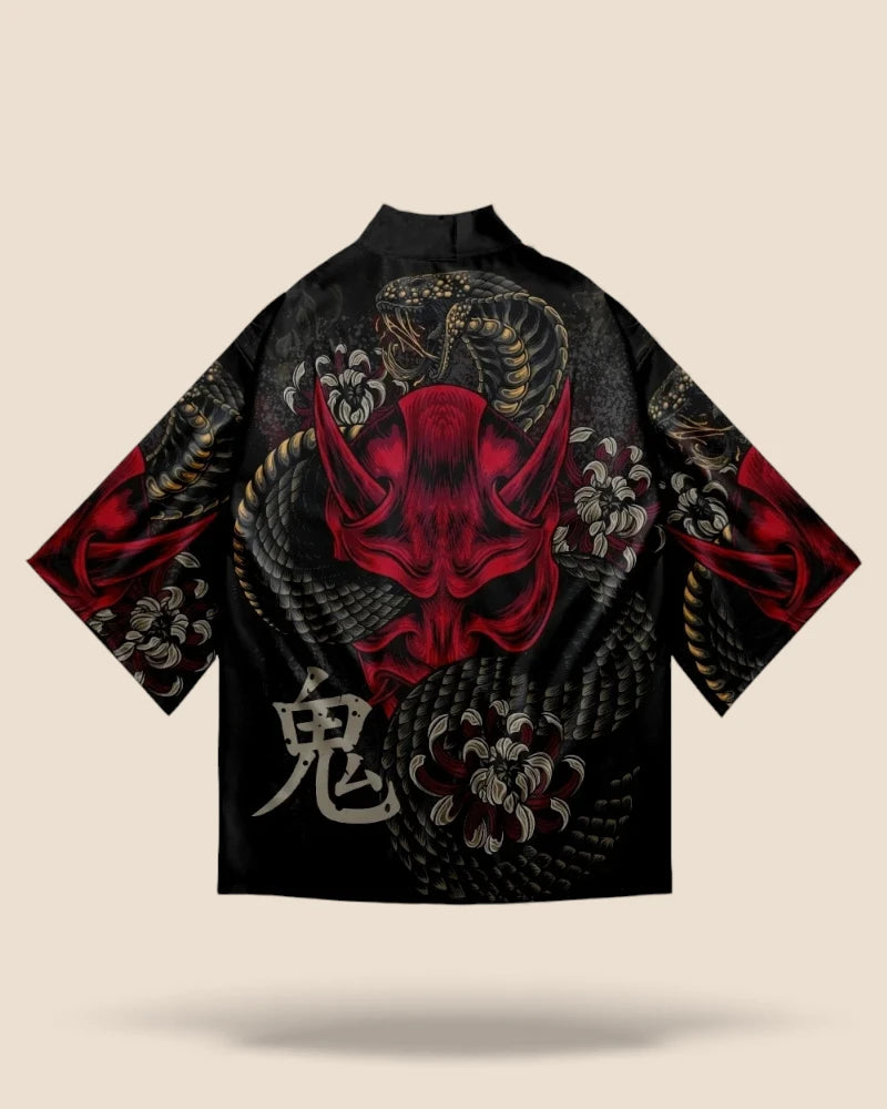 veste kimono noir - Kuroji