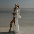 Kimono plage blanc - Shirota