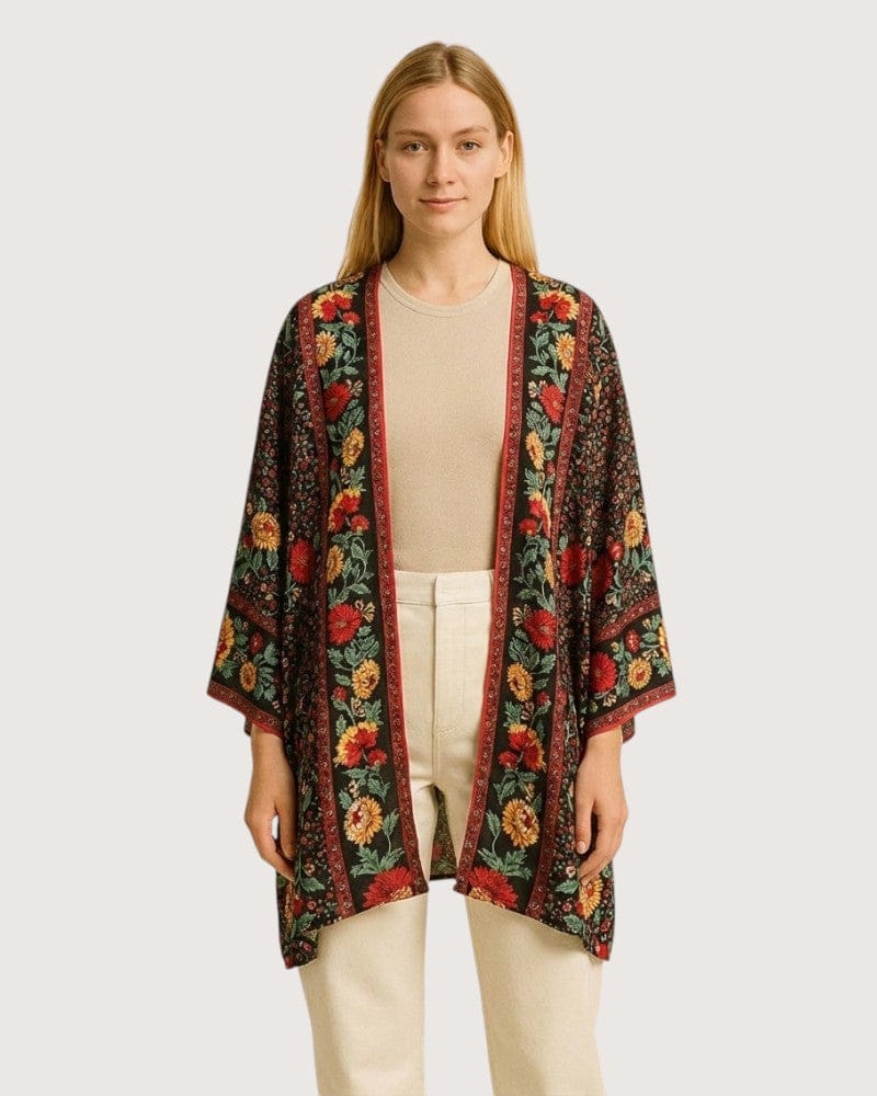 Kimono boho chic - Aizome