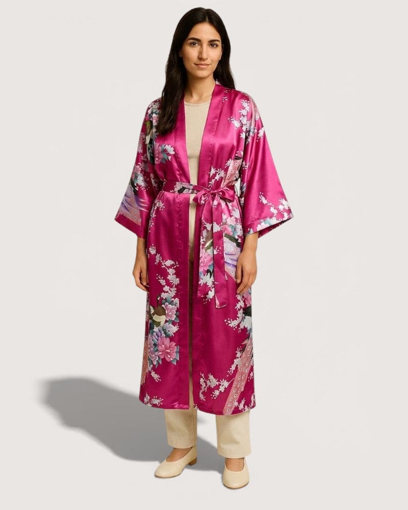 Robe kimono rose - Ayaka