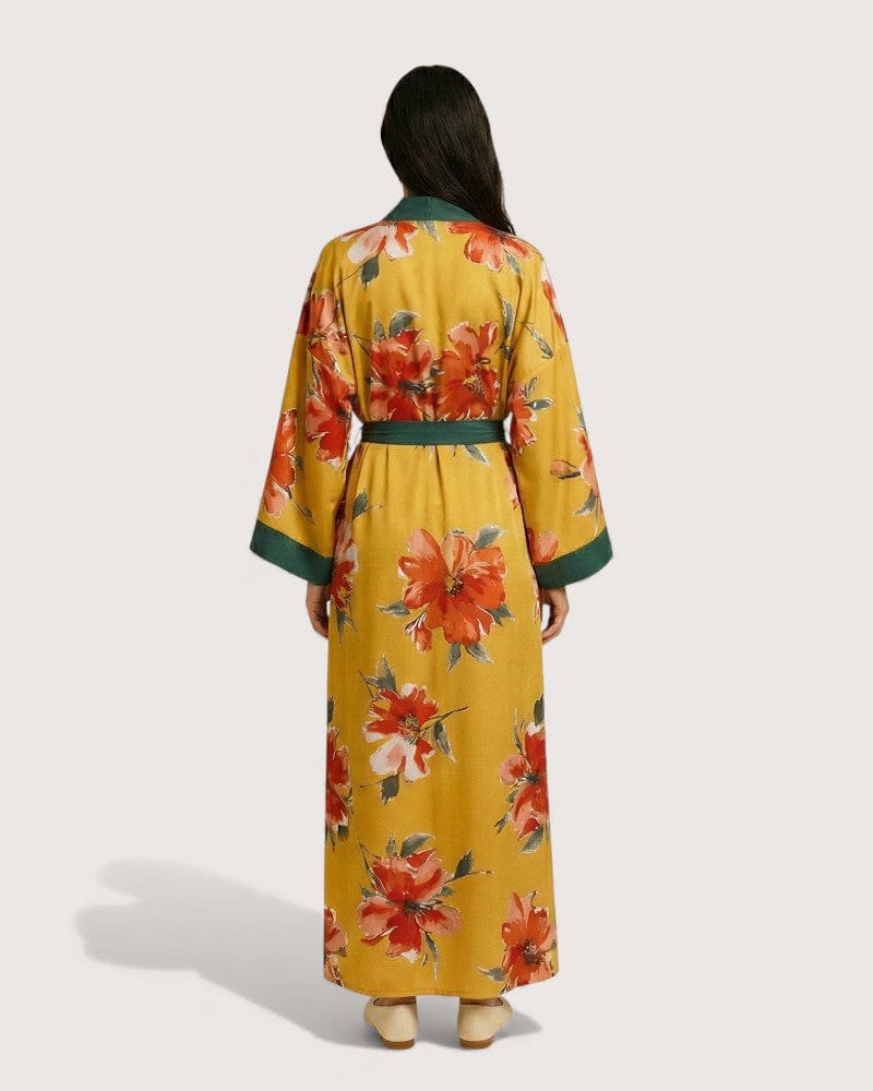 Peignoir kimono femme long - Shizuka