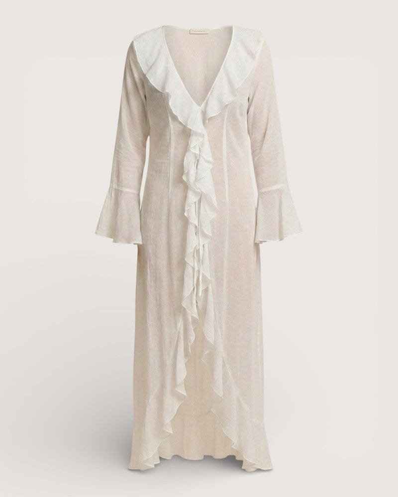 Kimono plage blanc - Shirota