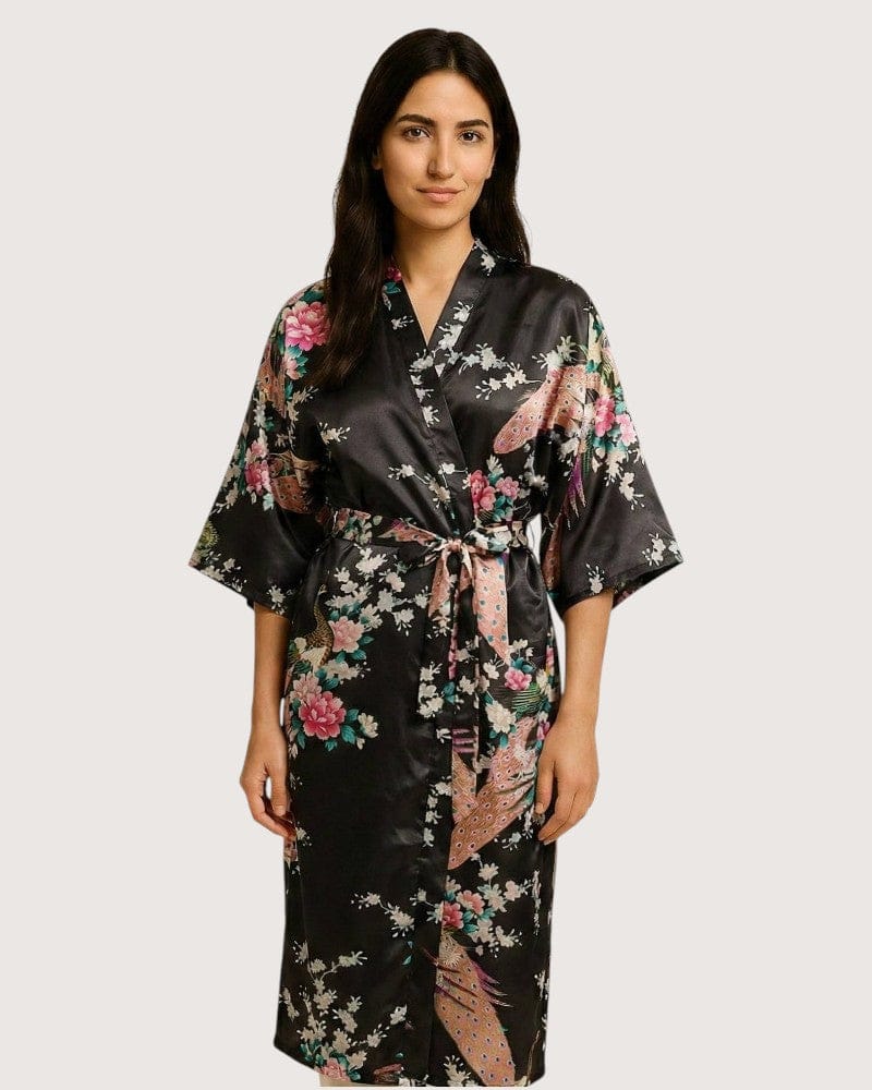 Kimono long satin - Miyu