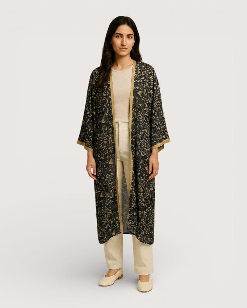 Kimono long noir - Kuro