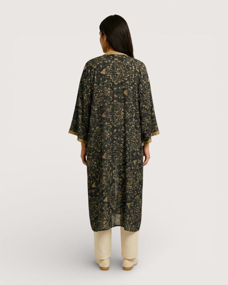 Kimono long noir - Kuro