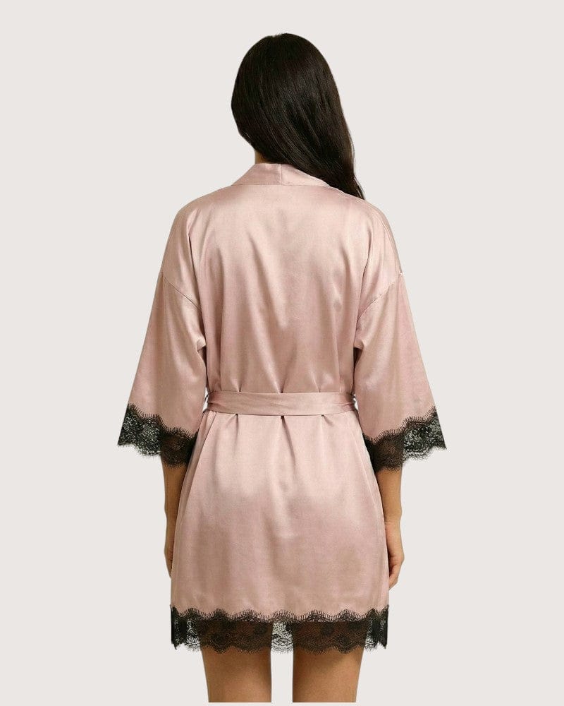 Déshabillé kimono femme dentelle - Saya