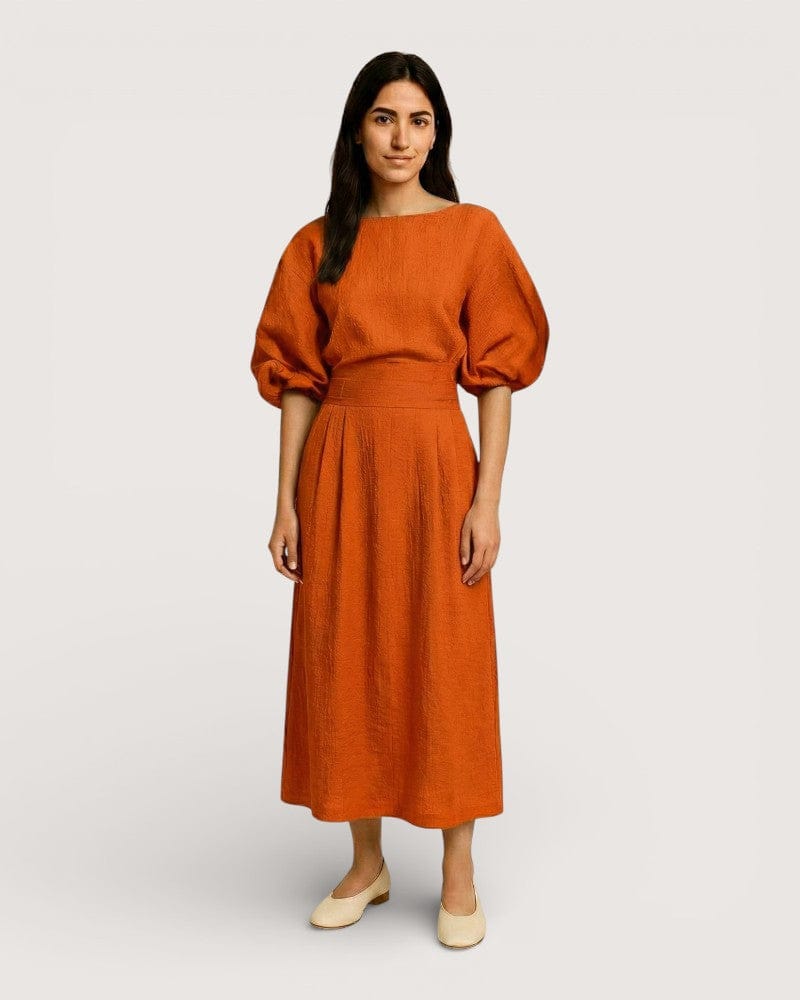 Kimono orange - Nero