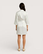 Kimono blanc satin - Vano
