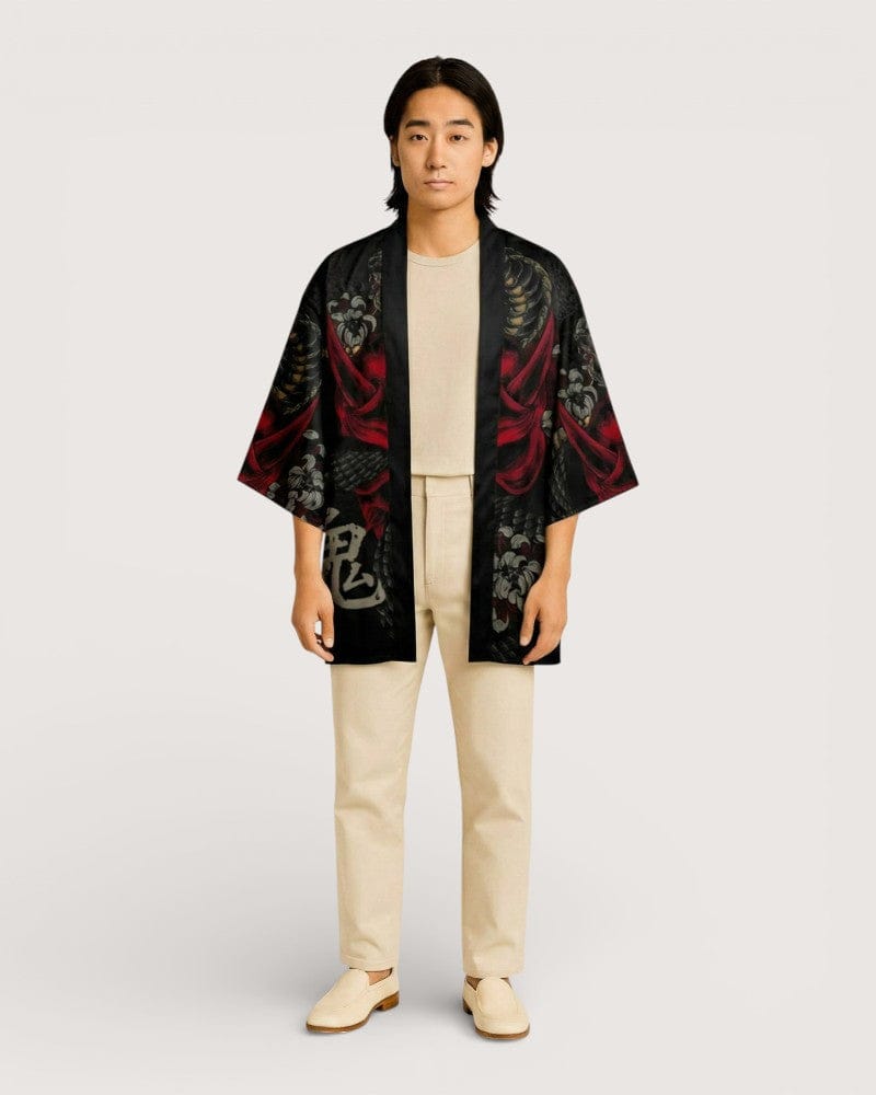 Veste kimono noir - Kuroji