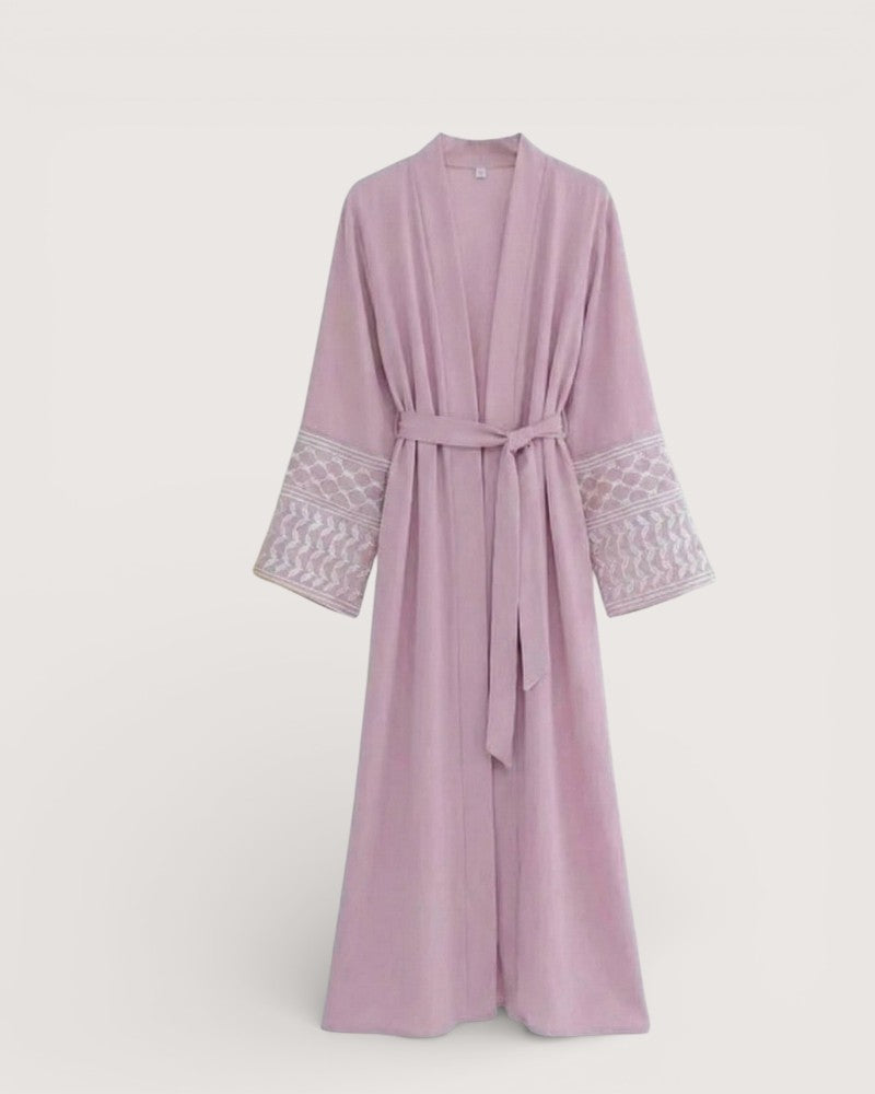 Ensemble abaya kimono lin - Tumi