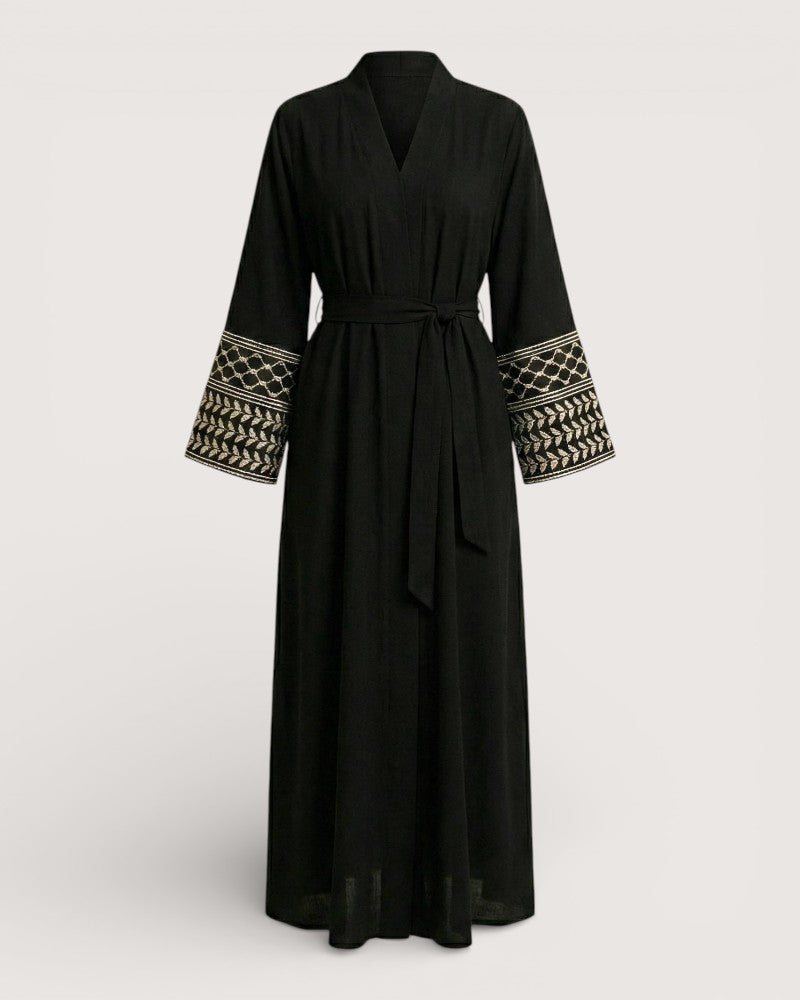 Ensemble abaya kimono lin - Tumi