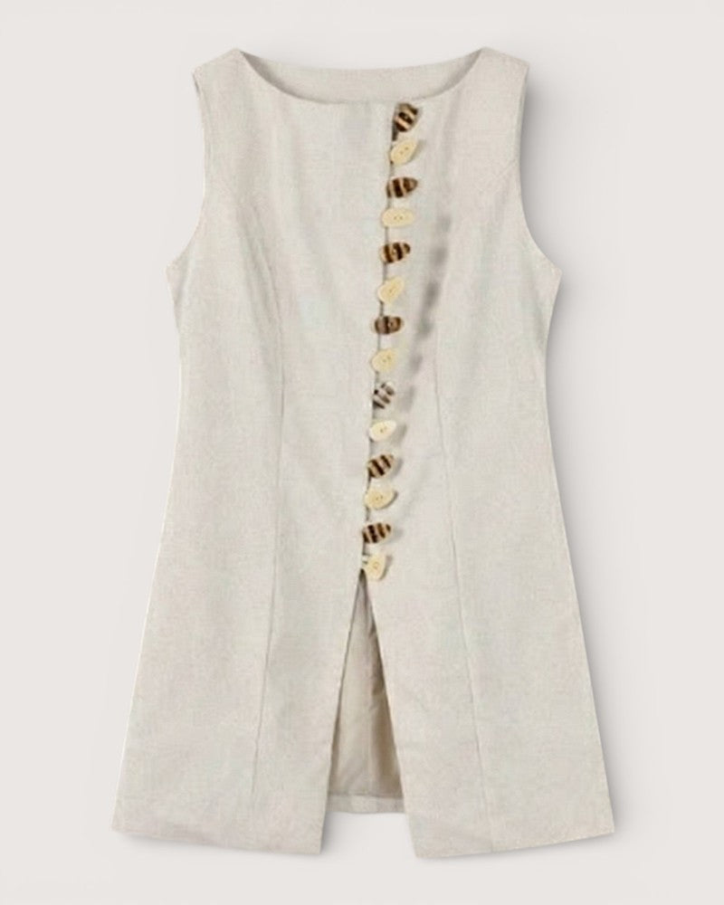 Ensemble kimono jupe en lin - Ama