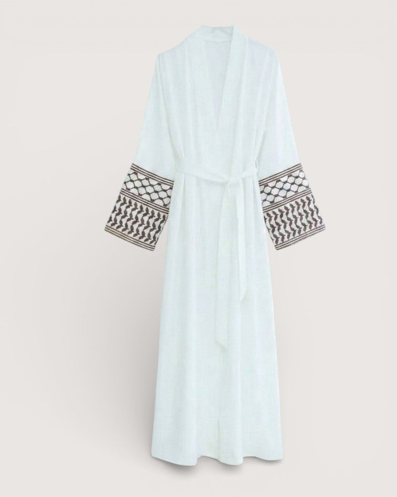 Ensemble abaya kimono lin - Tumi