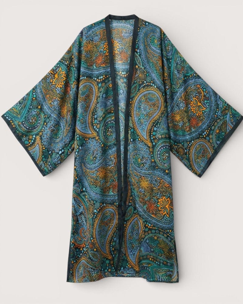 Robe kimono bleu - Aoi