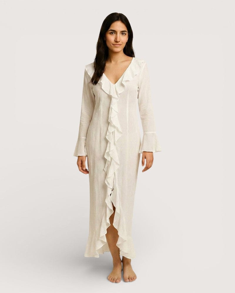 Kimono plage blanc - Shirota